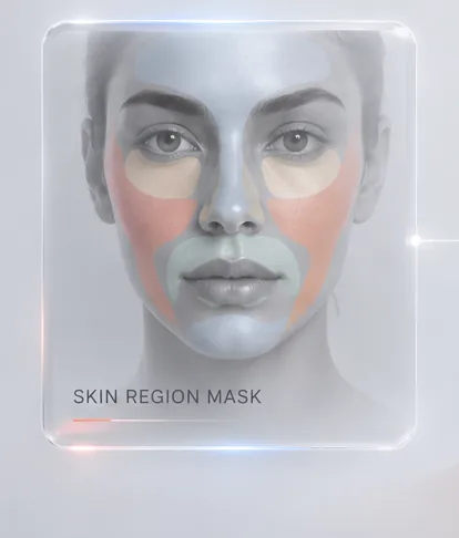 Skin region mask example